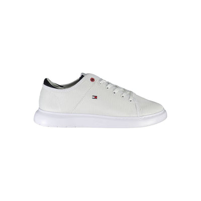 Tommy Hilfiger White Polyester Men Sneaker