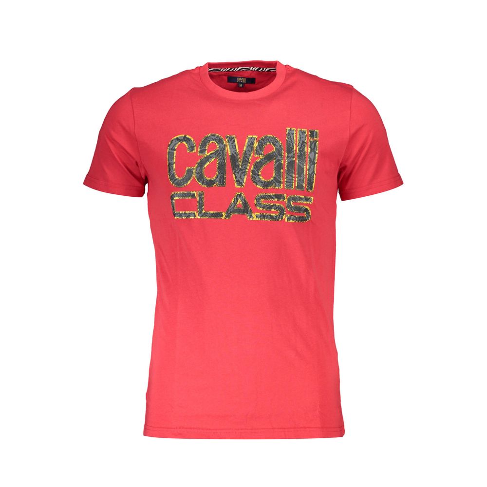 Rotes Baumwoll-T-Shirt der Cavalli Class