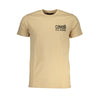 Cavalli Class Beige Cotton Men T-Shirt