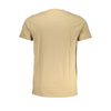 Cavalli Class Beige Cotton Men T-Shirt