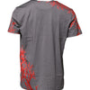 Dolce & Gabbana Gray Cotton Coral Print Logo Plaque T-shirt