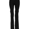 Ermanno Scervino Black Cotton Stretch Flared Bootcut Denim Jeans
