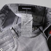 Dsquared² Gray Washed Mid Waist Tapered Jeans