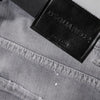Dsquared² Gray Washed Mid Waist Tapered Jeans
