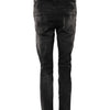 Dsquared² – Schwarze, verwaschene Tapered-Jeans aus Denim mit mittlerer Taille
