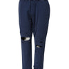 Dsquared² Blue Cotton Mid Waisted Jogger Pants