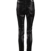 Dolce & Gabbana Black Cotton Stretch Silver Lurex Thread Pants