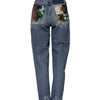 Dolce & Gabbana Blue Tattered High Waist Women Denim Jeans