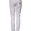 Dolce & Gabbana White Cotton Mid Waisted Women Denim Jeans