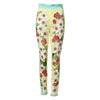 Dolce & Gabbana Yellow Silk Floral Leggings Pants