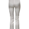 Dolce & Gabbana Ivory Silk Tapered High Waist Pants