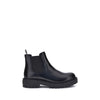 Prada Bos Taurus Chelsea Boots aus schwarzem Kalbsleder