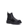 Prada Bos Taurus Chelsea Boots aus schwarzem Kalbsleder