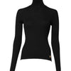 Dolce & Gabbana Black Cashmere Turtleneck Knitted Blouse Top