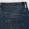 Costume National Blue Wash Paint Slim Fit Pants Jeans