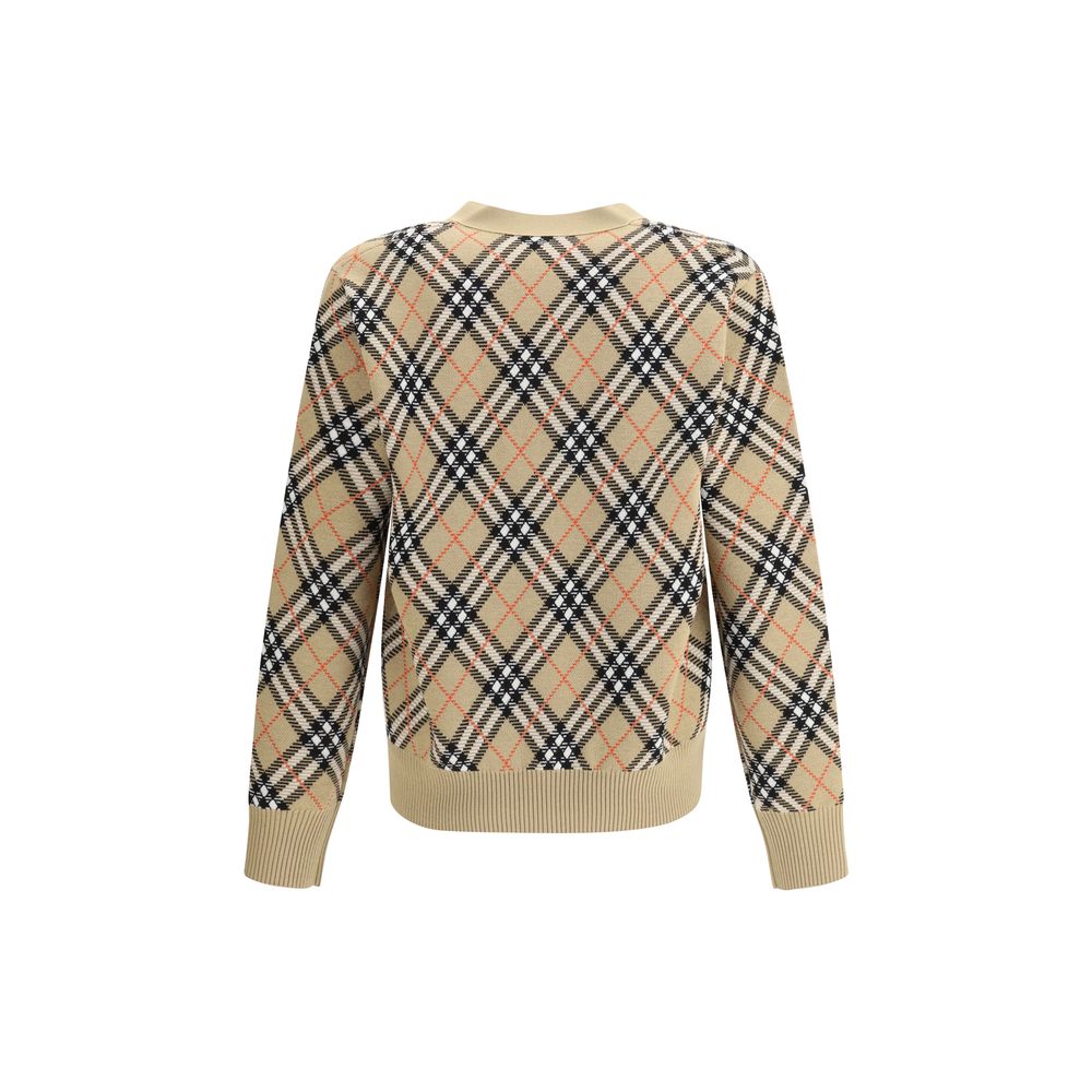 Burberry beige Wollstrickjacke