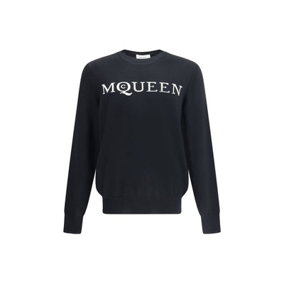 Alexander McQueen Schwarzes Woll-Sweatshirt