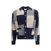 Thom Browne Mehrfarbige Wollstrickjacke