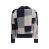 Thom Browne Mehrfarbige Wollstrickjacke