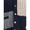 Thom Browne Mehrfarbige Wollstrickjacke