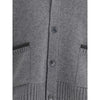 Thom Browne Strickjacke aus grauer Merinowolle