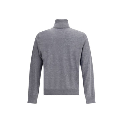 Dsquared² Gray Fleece Wool Turtleneck