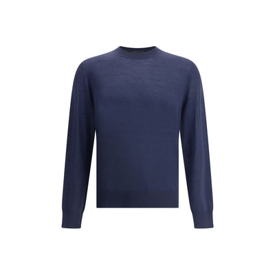 Dsquared² Blue Fleece Wool Sweatshirt
