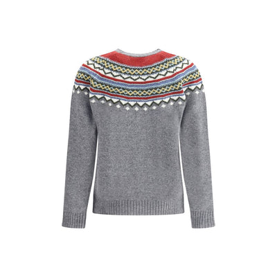 Dsquared² Gray Fleece Wool Sweatshirt