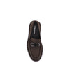 Ferragamo Brown Calf Leather Bos Taurus Slip-On Loafers