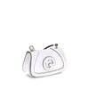 Gucci White Calf Leather Bos Taurus Handbag