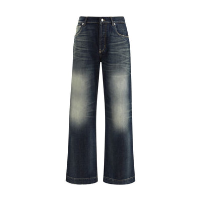 Alexander McQueen Jeans aus blauer Baumwolle