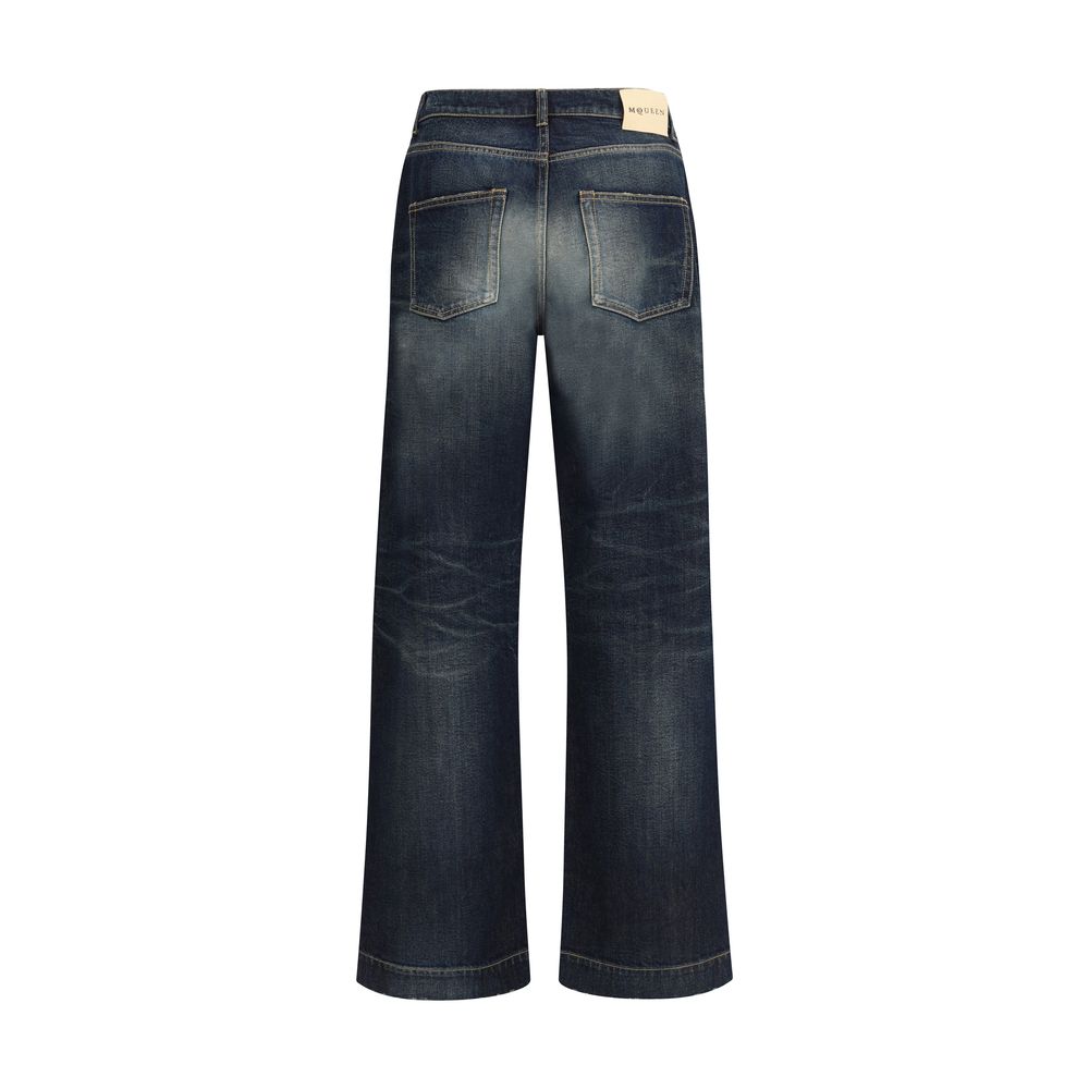 Alexander McQueen Jeans aus blauer Baumwolle
