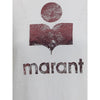 Marant Etoile Weißes Leinen-T-Shirt
