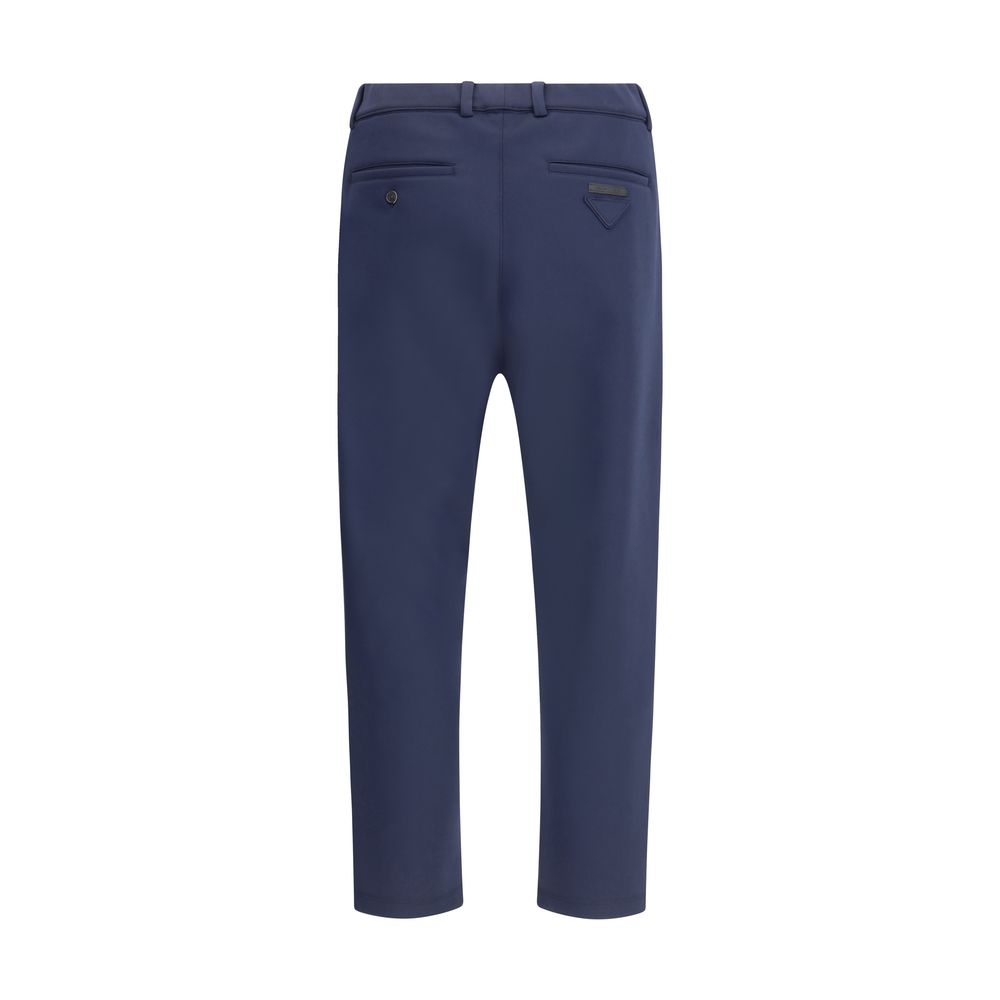 Prada blaue Polyester-Freizeithose