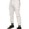 Dolce & Gabbana White Cotton Jogger Cargo Skinny Men Pants