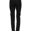 Dolce & Gabbana Black Tattered White Lining Skinny Denim Jeans