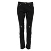 Dolce & Gabbana Black Tattered White Lining Skinny Denim Jeans