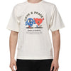 Dolce & Gabbana White Love Peace Cotton Men Crew Neck T-shirt