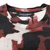 Dolce & Gabbana Multicolor Camouflage Men Crew Neck T-shirt