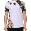 Dolce & Gabbana White Camouflage Cotton Men Crew Neck T-shirt