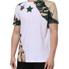 Dolce & Gabbana White Camouflage Cotton Men Crew Neck T-shirt