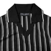 Dolce & Gabbana Black White Stripes Collared Polo T-shirt