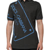 Dolce & Gabbana Dark Gray Short Sleeve Collared Polo T-shirt