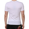 Dolce & Gabbana White Short Sleeves V-neck Underwear T-shirt