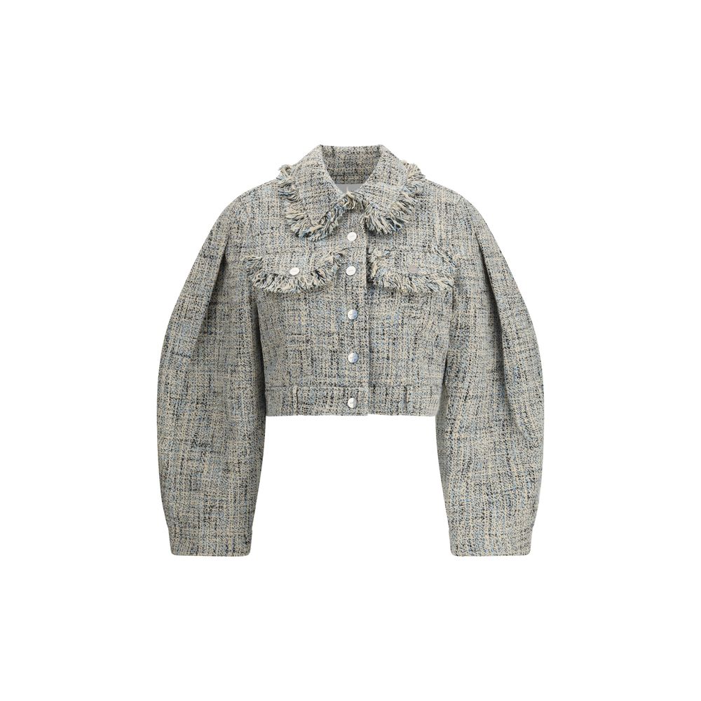 Ganni Mehrfarbiger Baumwollmantel