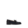 Valentino Garavani Black Calf Leather Bos Taurus Slip-On Loafers