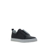 Pierre Hardy Bos Taurus Low Top Sneakers aus schwarzem Kalbsleder