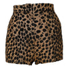 Dolce & Gabbana Brown Leopard High Waisted Hot Pants Shorts