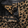 Dolce & Gabbana Brown Leopard High Waisted Hot Pants Shorts