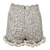 Dolce & Gabbana Metallic Bouclé Knit Cashmere Ruffled Shorts